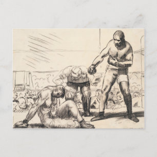 A Knock Down - George Bellows - c1917 Postkarte