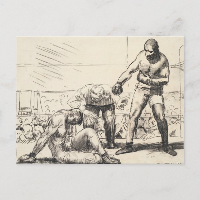 A Knock Down - George Bellows - c1917 Postkarte (Vorderseite)