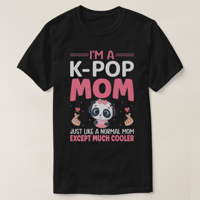 A KPop Mama Kawaii Anime Girl Boba Drinker Dragon  T-Shirt (Design vorne)