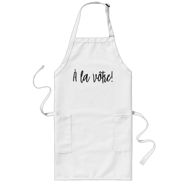 À la vôtre (Cheers) Schürze des französischen Koch (Vorne)