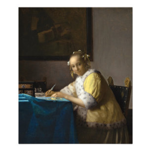 A Lady Writing von Johannes Vermeer Fotodruck