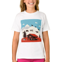 A landscape in the Alps