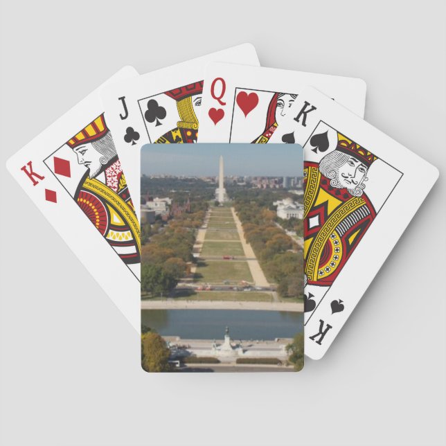A landscape view of Washington DC Spielkarten (Rückseite)