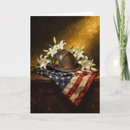 "A Last Salute, Given in Silence" Sympathy Karte