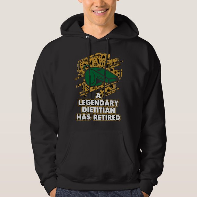 A Legendary Dietitian Has Retired  Weight Loss Coa Hoodie (Vorderseite)