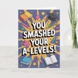 A-Level success floral Congratulations Cards Karte