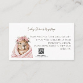 A Little All-Star Baby Shower Registry Card Visitenkarte