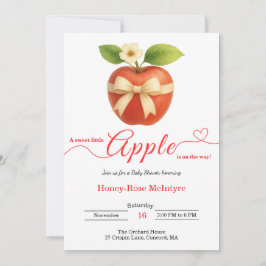 A Little Apple Is On The Way | Fall Baby Shower Einladung