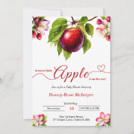 A Little Apple Is On The Way | Fall Baby Shower Einladung