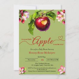 A Little Apple Is On The Way | Fall Baby Shower  Einladung