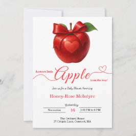 A Little Apple Is On The Way | Fall Baby Shower Einladung
