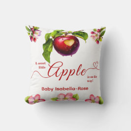 A Little Apple Is On The Way | Fall Baby Shower Kissen