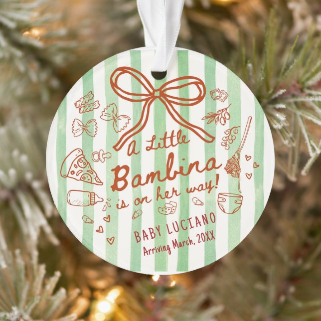 A little Bambina Acrylic  Ornament (Baum)