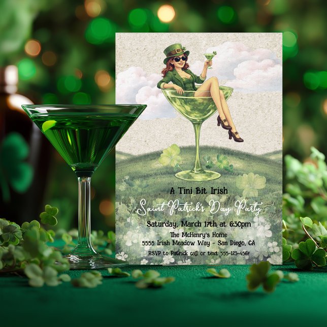 A little bit Irish Leprechaun cocktail Party Einladung (Von Creator hochgeladen)