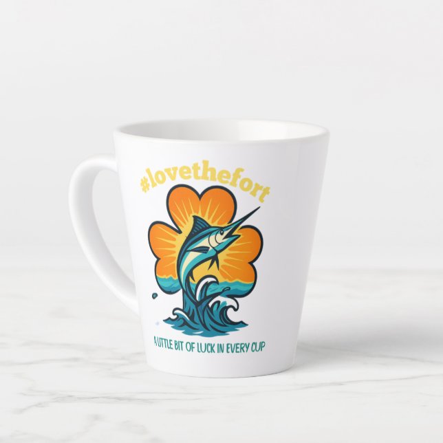 A Little Bit of Luck In Every Cup Latte Cup  Milchtasse (Linke Ecke)