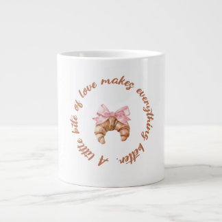 A Little Bite of Love | Cute Girly Mug  Jumbo-Tasse