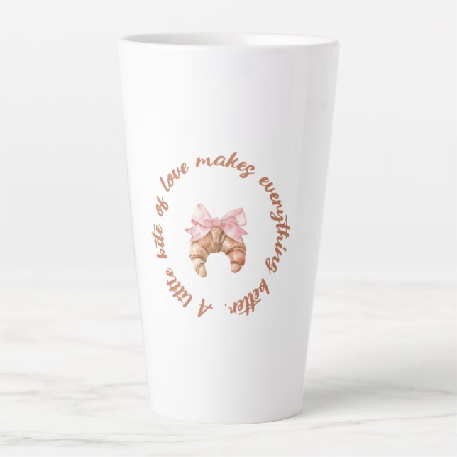 A Little Bite of Love | Cute Girly Mug  Milchtasse (Vorderseite)