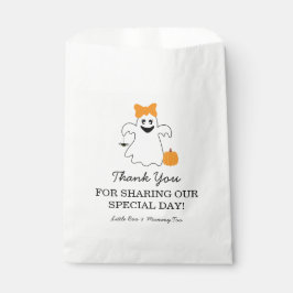 A Little Boo Is Almost Due Halloween Baby Shower Geschenktütchen