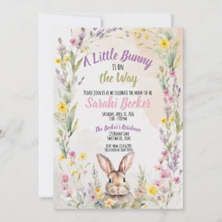 A Little Bunny is On the Way - Baby Shower Invite Einladung