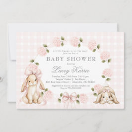 A little bunny is on the way, bunny baby shower einladung