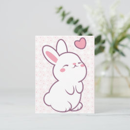 A Little Bunny Made of Feelings Postkarte
