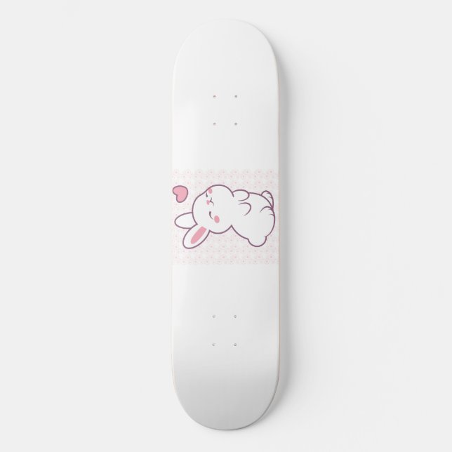 A Little Bunny Made of Feelings Skateboard (Vorderseite)