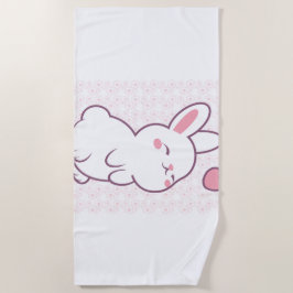 A Little Bunny Made of Feelings Strandtuch