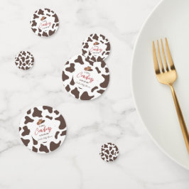 A Little Cowboy Cow Boy Rodeo Western Baby Shower Konfetti