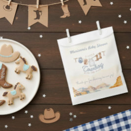 A Little Cowboy Western Canyon Baby Shower Geschenktütchen