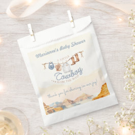 A Little Cowboy Western Canyon Baby Shower Geschenktütchen
