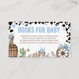 A Little Cowboy Wild Western Boy Blue Baby Books Begleitkarte