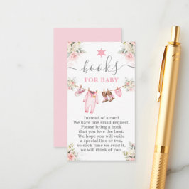 A little Cowgirl Baby Shower Girl Books for Baby Begleitkarte