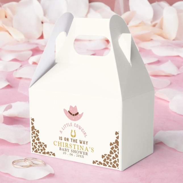 A Little Cowgirl Is on The Way Geschenkschachtel (Hochzeit)