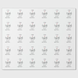 A little cupcake is on its way baby shower name da geschenkpapier