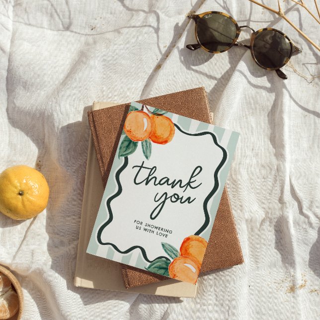 A Little Cutie Baby Shower Thank You Dankeskarte (Little Cutie Thank You Card)