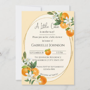 A Little Cutie is on the way gender neutral Einladung