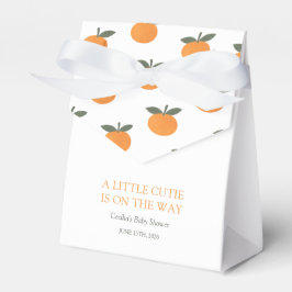 A Little Cutie Orange Gender Neutral Baby Shower Geschenkschachtel