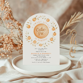 A Little Cutie Pie Is Baking | Arched Baby Shower Einladung