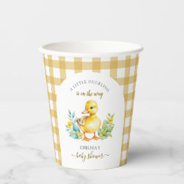 A Little Duckling is On The Way Duck Baby Shower Pappbecher