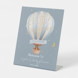 A Little Explorer Hot Air Balloon Welcome Sockelschild