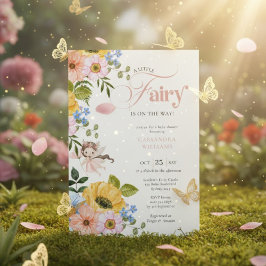 A Little Fairy Is On The Way | Baby Shower Einladung