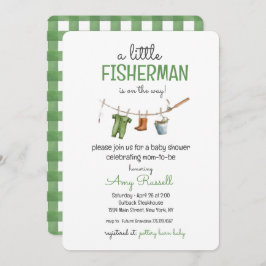 A Little Fisherman Baby Shower Invitation Einladung