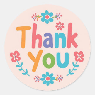 A Little Flower, A Big Thank You Sticker