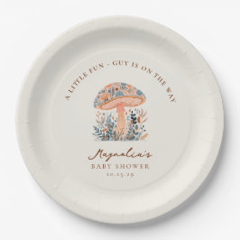 A Little Fun Guy Mushroom Fall Baby Shower Pappteller