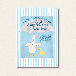 A Little Goose Is On The Way Storybook Baby Shower Einladung