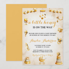 A Little Honey Bee Gender Neutral Baby Shower Einladung