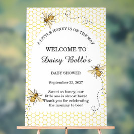 A little Honey Is On The Way Baby Shower Acrylschild
