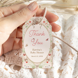 A Little Love Bug Baby Shower Thank You Geschenkanhänger