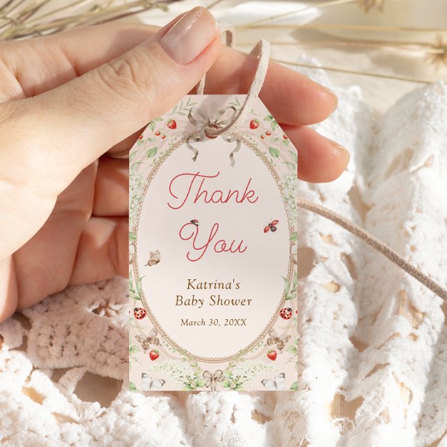 A Little Love Bug Baby Shower Thank You Geschenkanhänger (Von Creator hochgeladen)