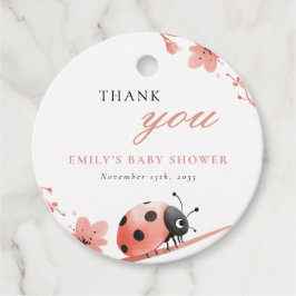 A Little Love Bug Is On The Way Baby Shower Geschenkanhänger
